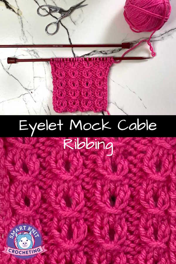 Mock Cable Dishcloth