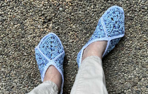 Granny square slippers online